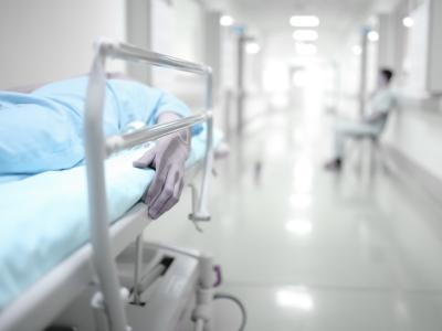 Death in hospital corridor