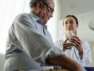 Doctor prescribing medicine