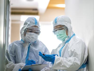 Doctors in full PPE