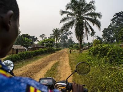 Democratic Republic of Congo back country road