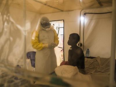 Woman in DR Congo Ebola treatment center