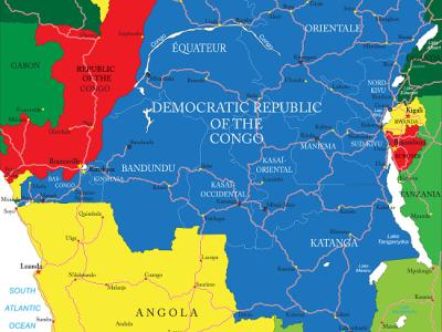 Map of DRC