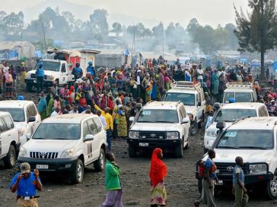 DR Congo refugee camp