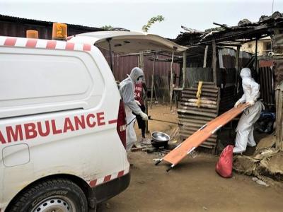 Ebola ambulance team