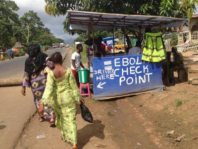 Ebola checkpoint