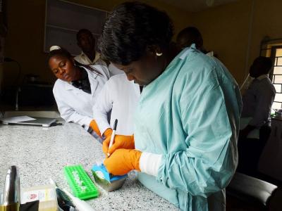 Ebola diagnostics lab
