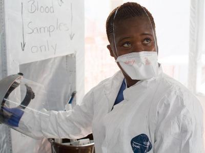 Ebola health worker