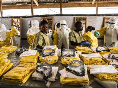 Ebola health workers and personal protective equipment
