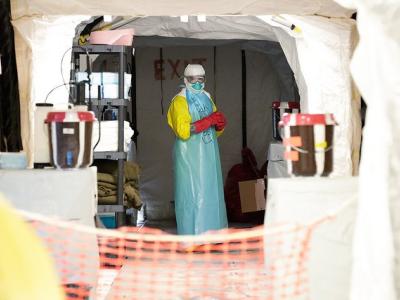 Ebola response worker