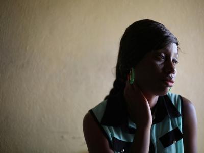 Ebola survivor in Liberia
