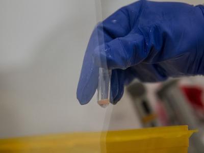 Ebola test lab
