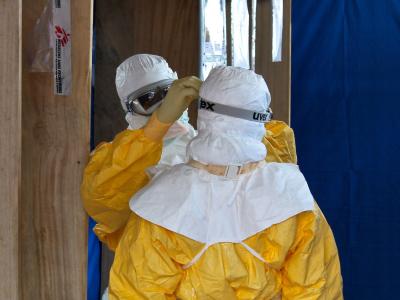 Ebola treatment center workers