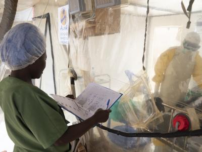 Ebola treatment cube in Beni