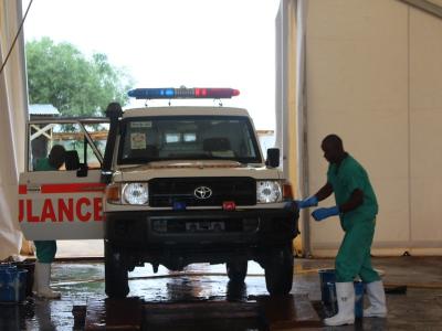 Ebola ambulance