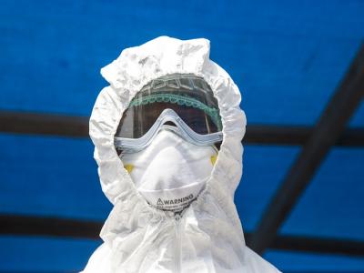 Ebola health worker
