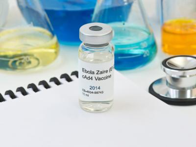 Ebola vaccine vial