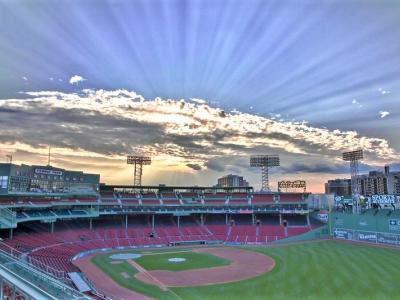 Empty Fenway Park in Boston