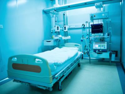 Empty hospital room