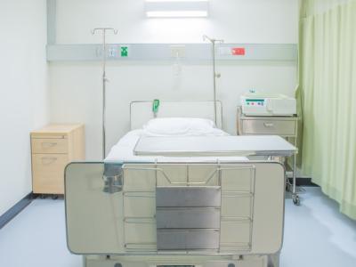 Empty hospital room