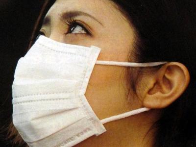 Woman wearing surgical mask