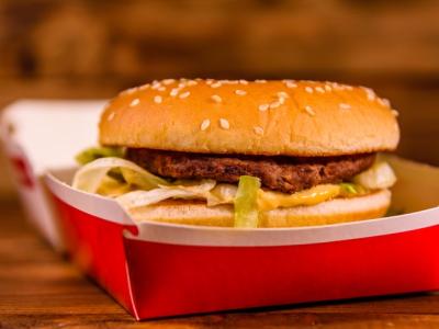Fast food hamburger