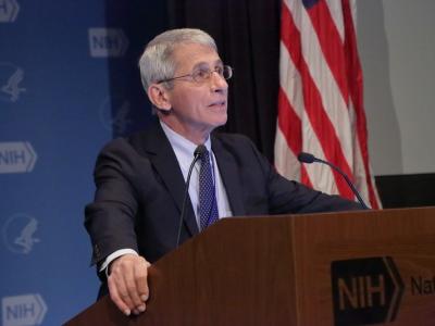 Anthony Fauci at podium