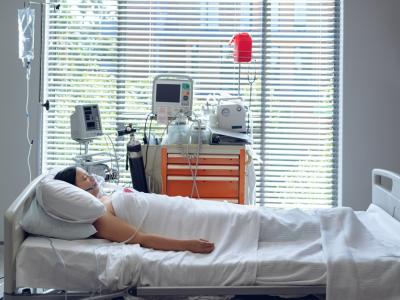 Female hospital patient