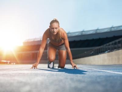 Female sprinter