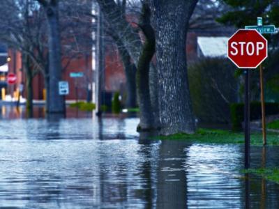 Flooded street