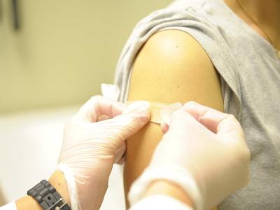 Flu shot bandage