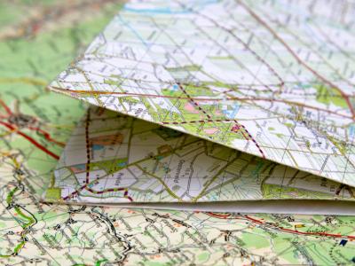 Folded road map