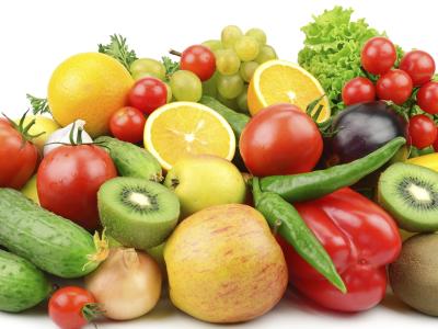 Fresh fruit and vegetables