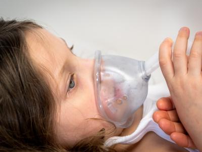 Girl on ventilator