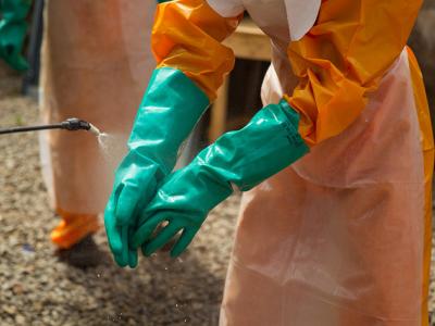 Glove disinfection