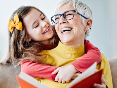 Grandaughter with grandmother