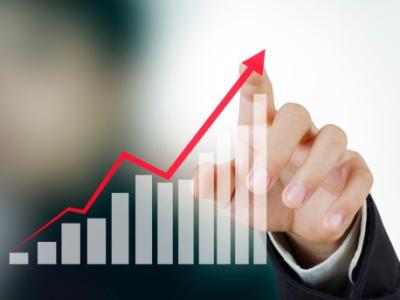 Graph showing surge