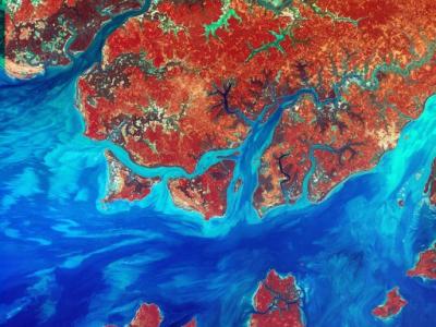 Guinea-Bissau by satellite