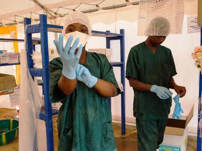 Health workers in Guinea