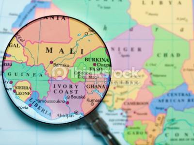 map of West Africa