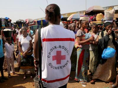 Guinea Red Cross worker