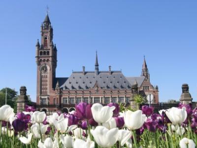 Peace Palace in the Hague, Netherlands