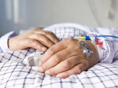 Hands of elderly patient