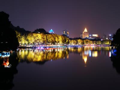 Hangzhou, China, at night