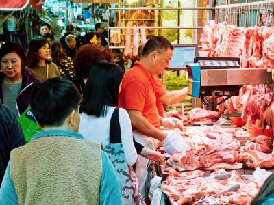 Hong Kong street market