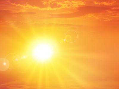 Hot summer sun