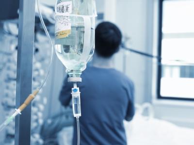 IV drip at patient's bedside