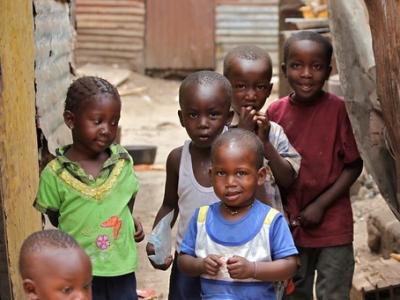 Young children in Gambia