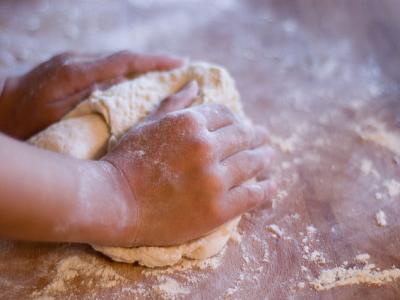 Kneading dough