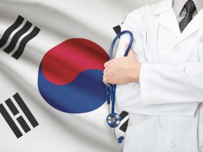 Korean flag and doctor