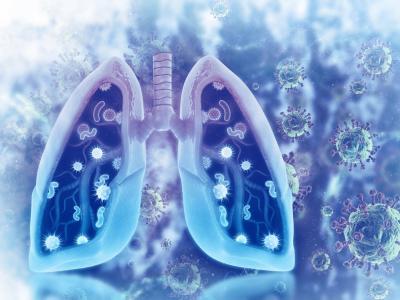 Bacteria and viruses in lungs